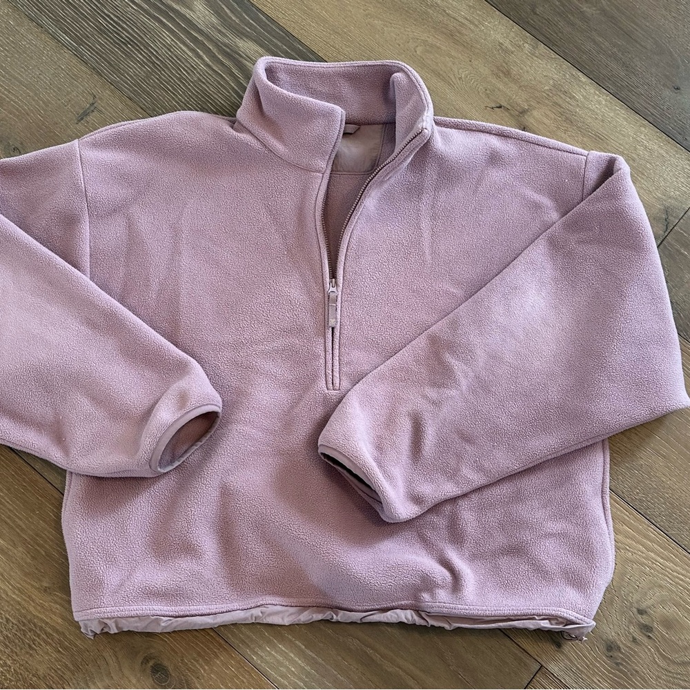 Golden Fleece cropped Large blush pink